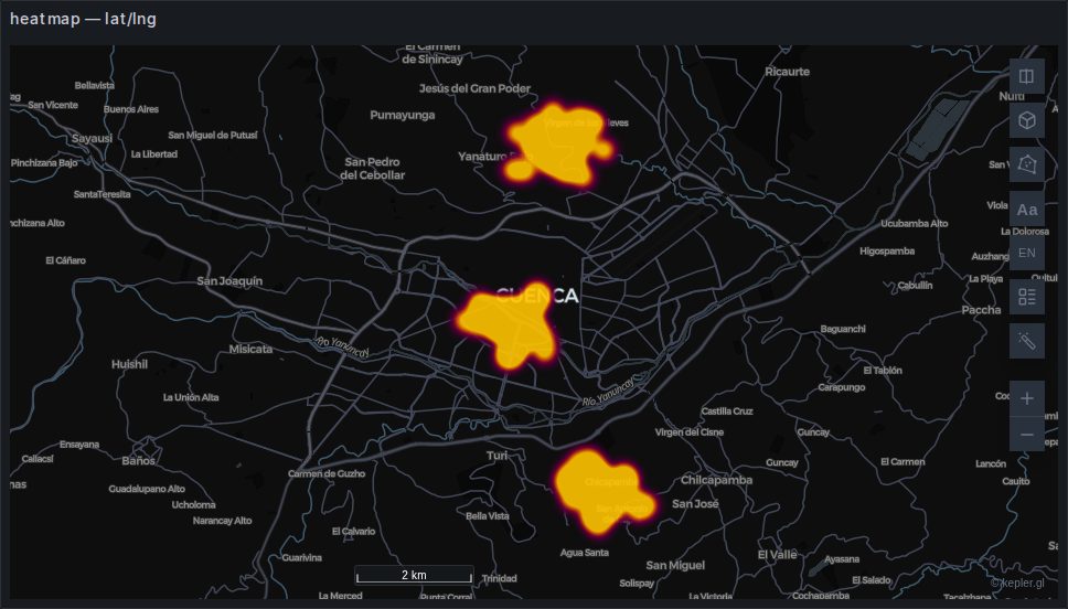 Heatmap layer