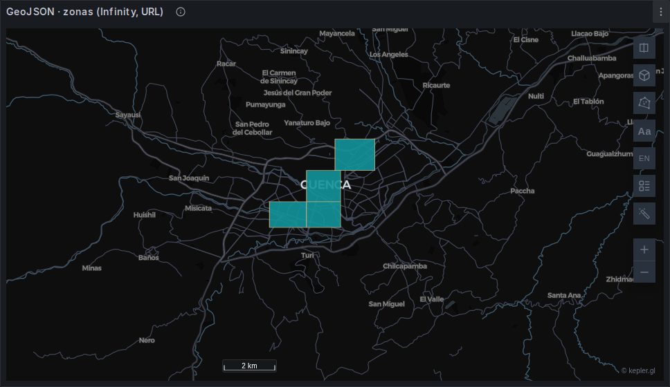 GeoJSON zones fetched from a URL